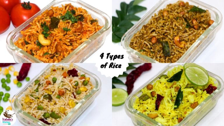 4 types of Quick & easy Rice recipe