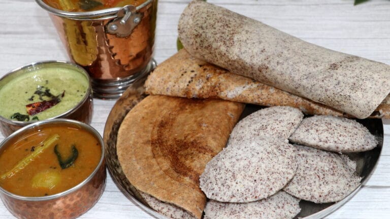 Finger millet / Ragi / Nachani Idli and dosa