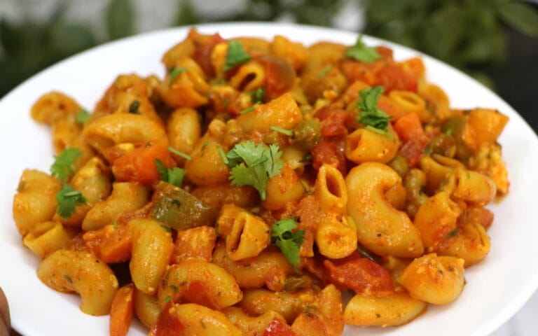 Quick Indian Style Desi Macaroni
