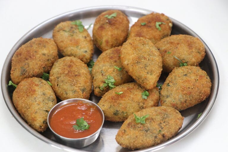 Spinach and Green Peas Cutlets