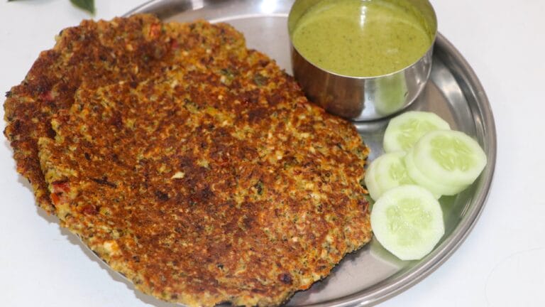 Protein-Rich Sprouts Chilla with Chutney