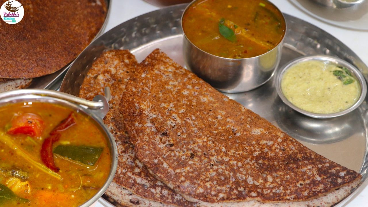 Protein-Packed Millet Dosa with Quick Vegetable Sambar