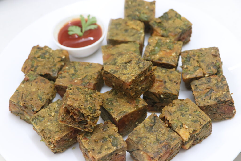 Crispy Palak Aloo Vadi | Snack recipes