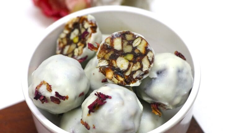 Exotic Dry Fruits Laddu | White chocolate coated laddu