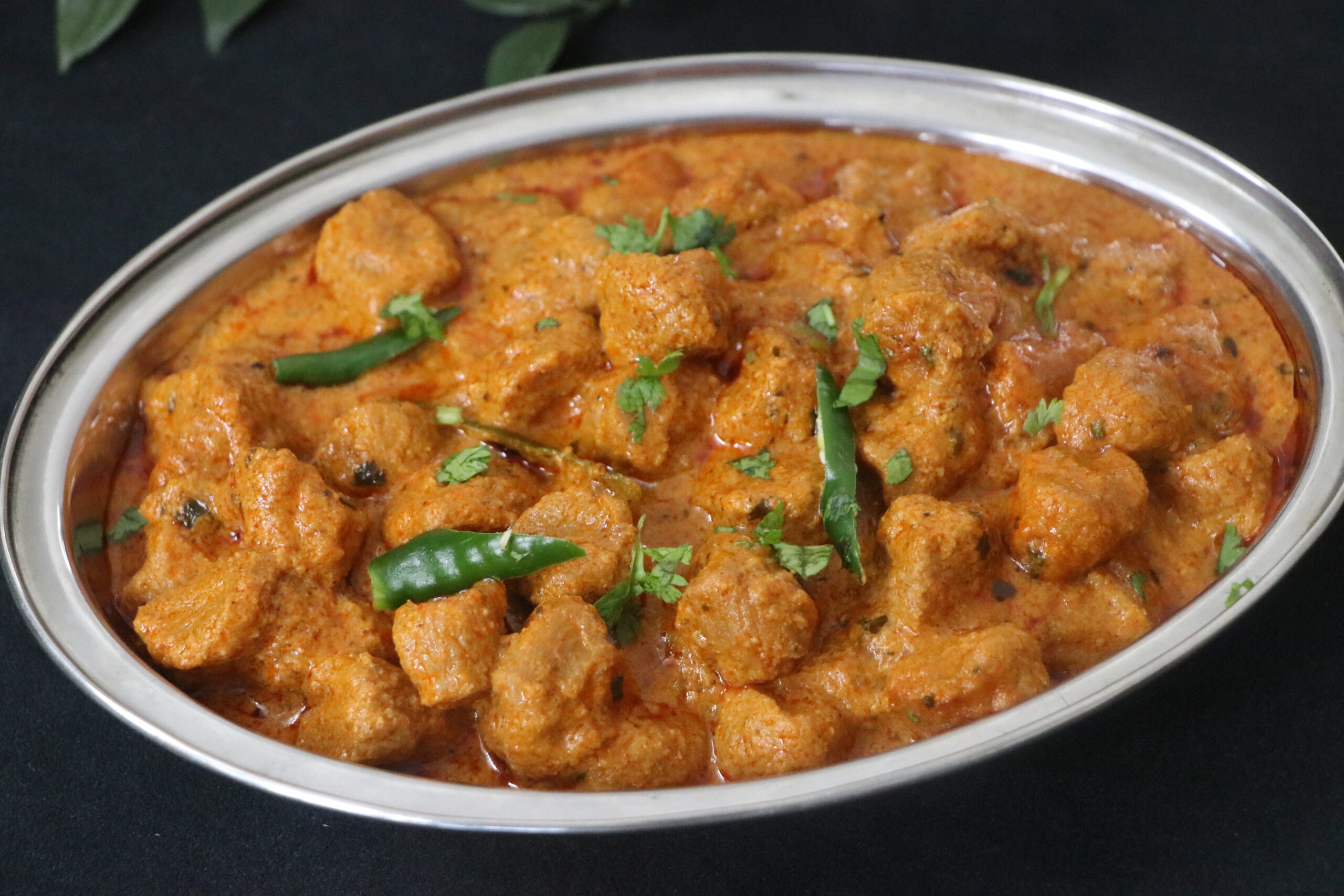 Soya Angara Curry Recipe | Hotel Style Smoky Soya Chunks Gravy