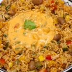 Mexican Rice with Creamy Veggie Gravy |No Onion–No Garlic Recipe