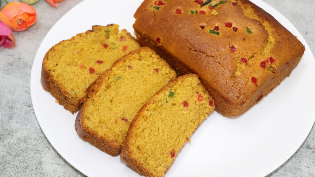 Custard Tutti Frutti Cake