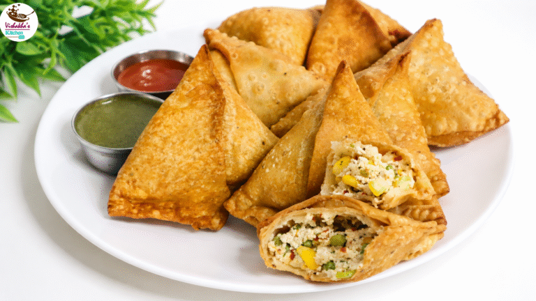Crispy Paneer Corn Cheese Samosa Recipe | Halwai Style Paneer Samosa
