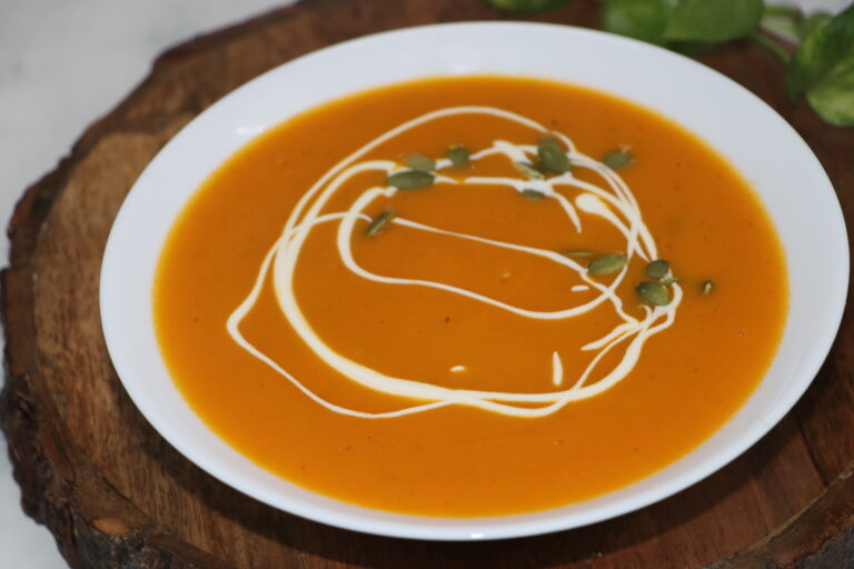 Creamy Pumpkin Tomato Soup | A Healthy and Comforting Winter Recipe