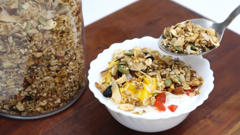 Homemade Muesli | Healthy Muesli in Just 30 Minutes | Easy Crunchy, High-Fiber Breakfast Recipe