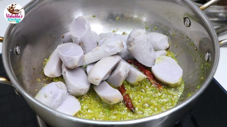 Add the Boiled Arbi
