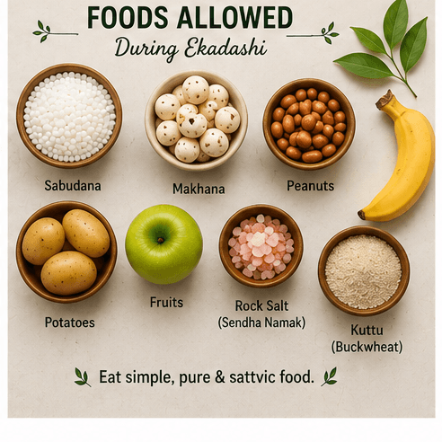 Ekadashi fasting foods