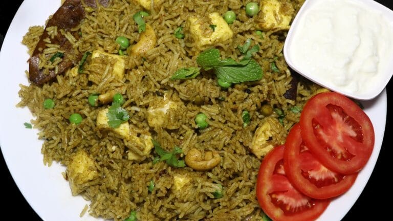 palak pulao recipe