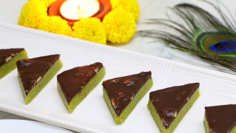 pista chocolate burfi